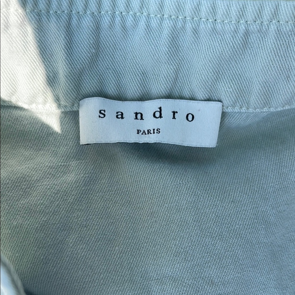 Sandro Green Jumpsuit Chic and Elegant